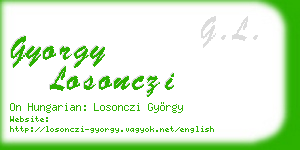gyorgy losonczi business card